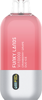 Funky Lands Vi10000 одноразовый POD "Cranberry Grape Duo Ice / Клюква Виноград Лед" 20мг.